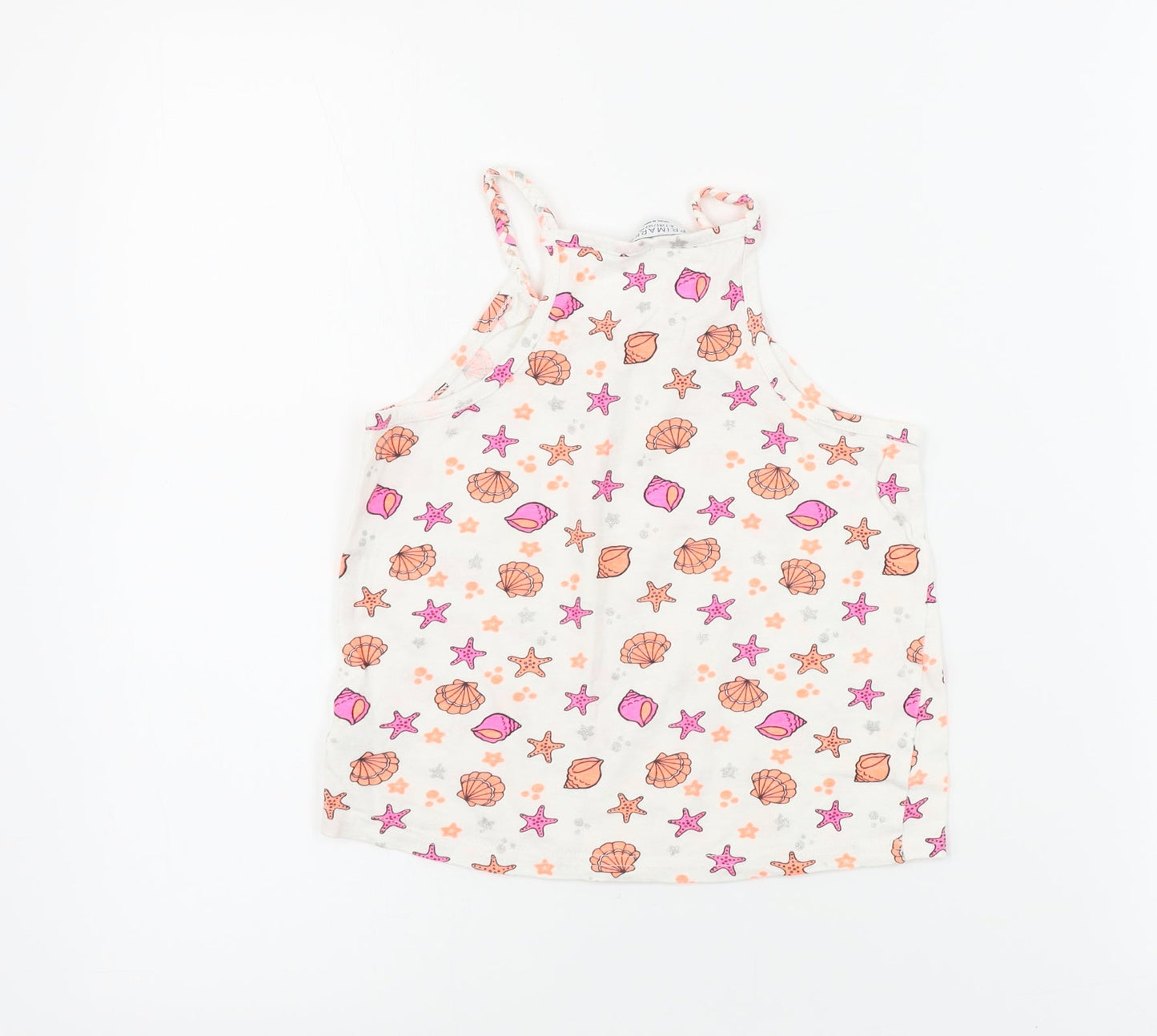 Primark  Girls White   Basic Tank Size 6-7 Years