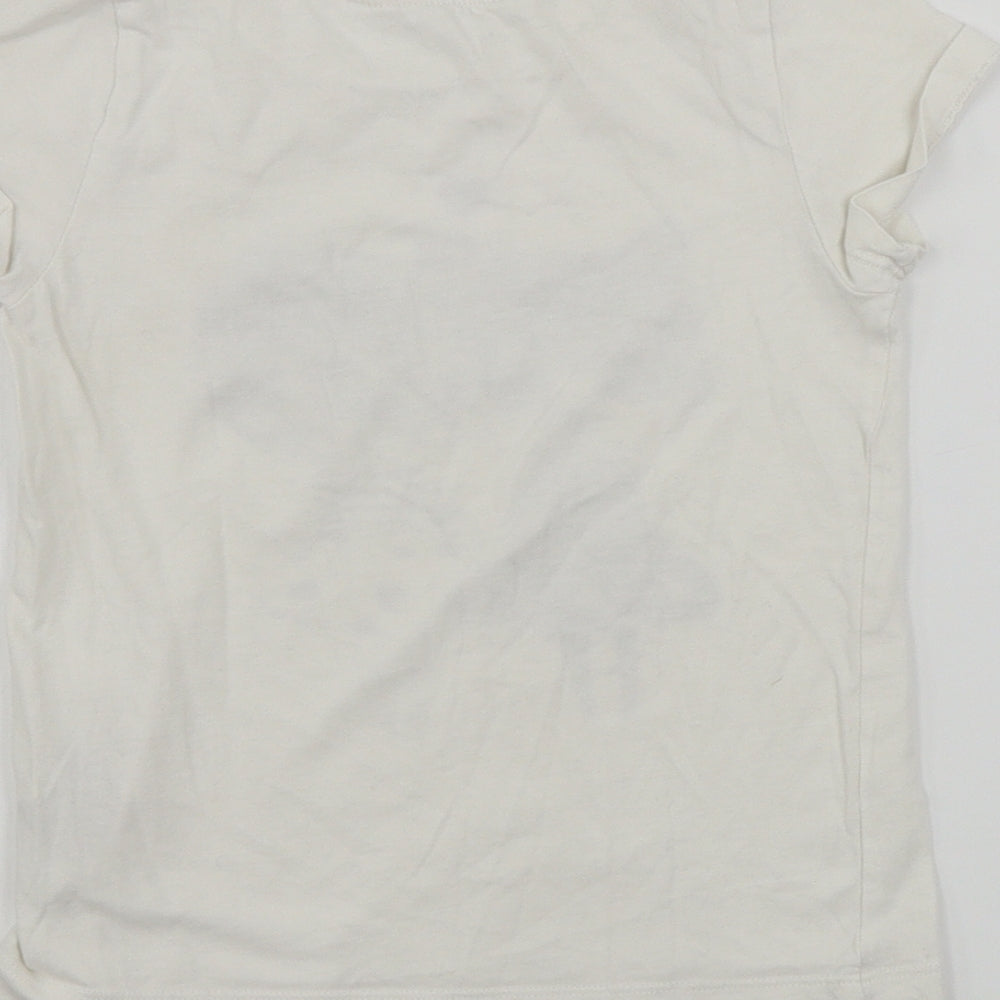 H&M  Girls White   Basic T-Shirt Size 3-4 Years