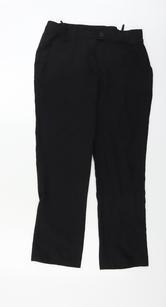 Preworn  Womens Black   Trousers  Size 14 L26 in