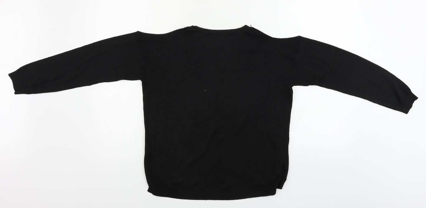 Preworn  Womens Black   Pullover Jumper Size S