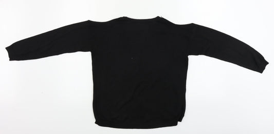 Preworn  Womens Black   Pullover Jumper Size S