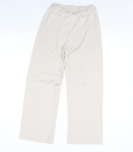 Jus De Pom Womens Ivory   Trousers  Size S L28 in