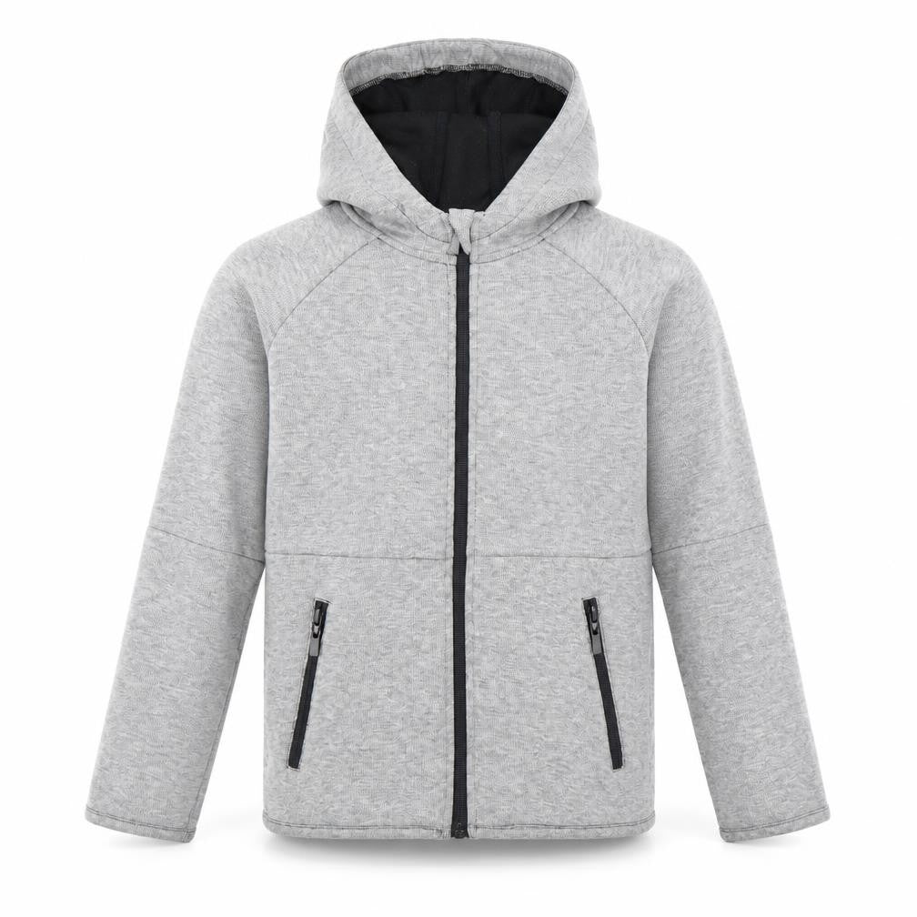 Front view of urban outlaws boys’ grey jacket, size 9, years