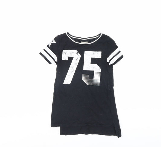 NEXT Girls Black   Basic T-Shirt Size 6 Years