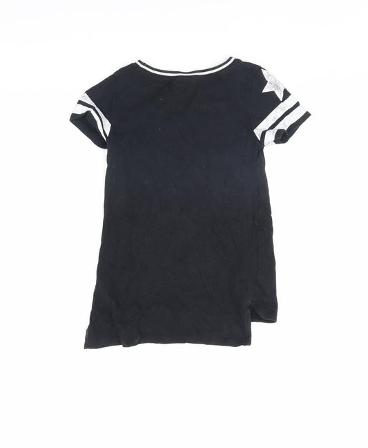 NEXT Girls Black   Basic T-Shirt Size 6 Years