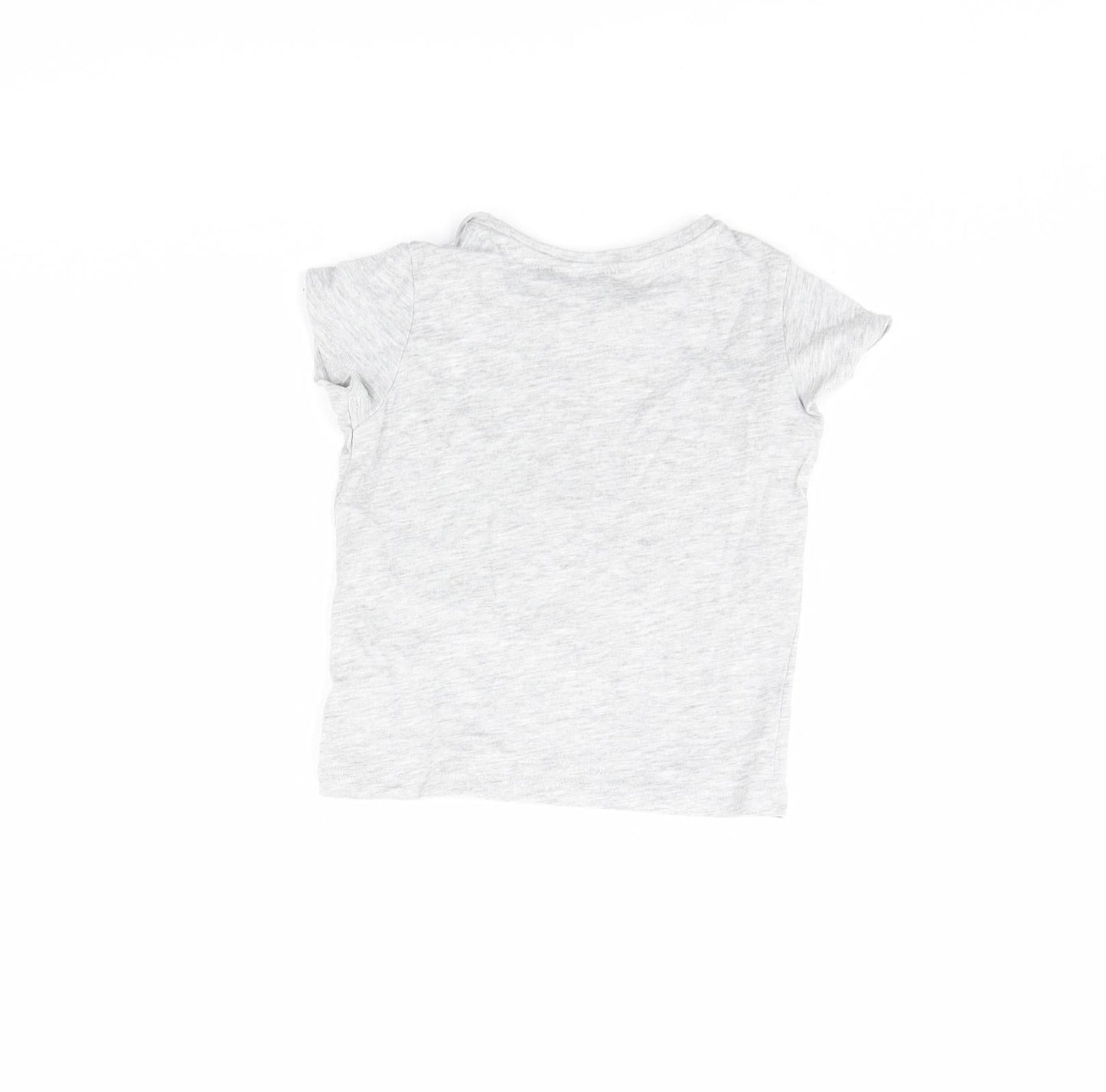 PEP & cO Girls Grey   Basic T-Shirt Size 18-24 Months