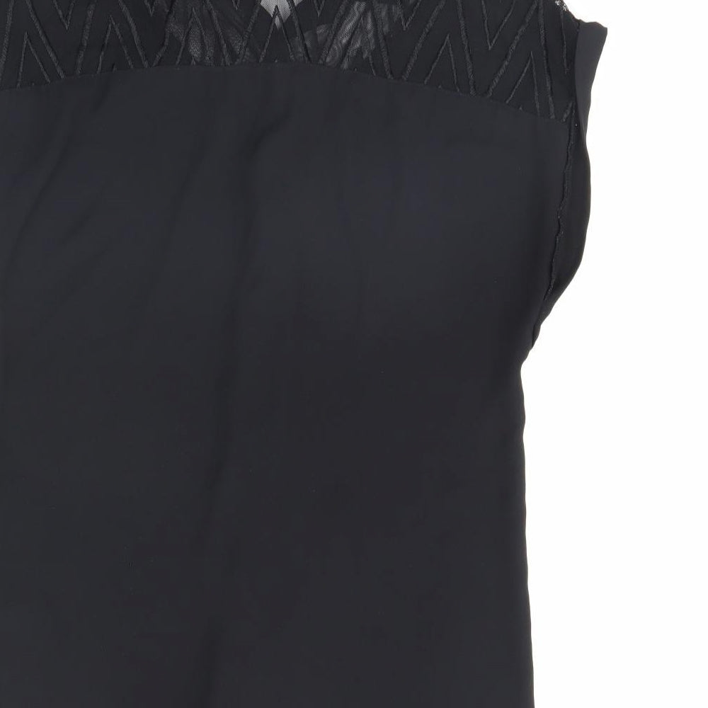 Divided Womens Black   Basic Button-Up Size 8