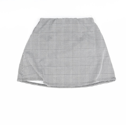 Select Womens Black Plaid  Mini Skirt Size 10