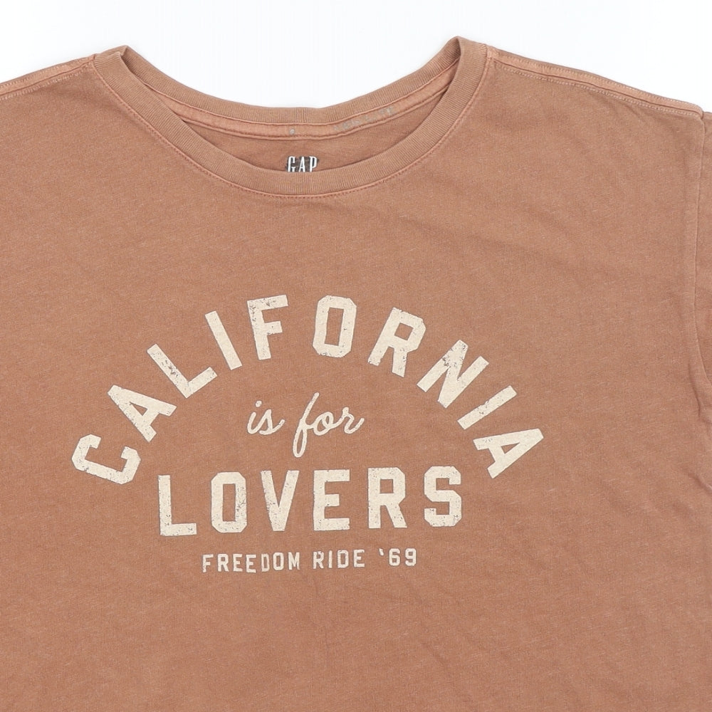 Gap Mens Brown    T-Shirt Size S