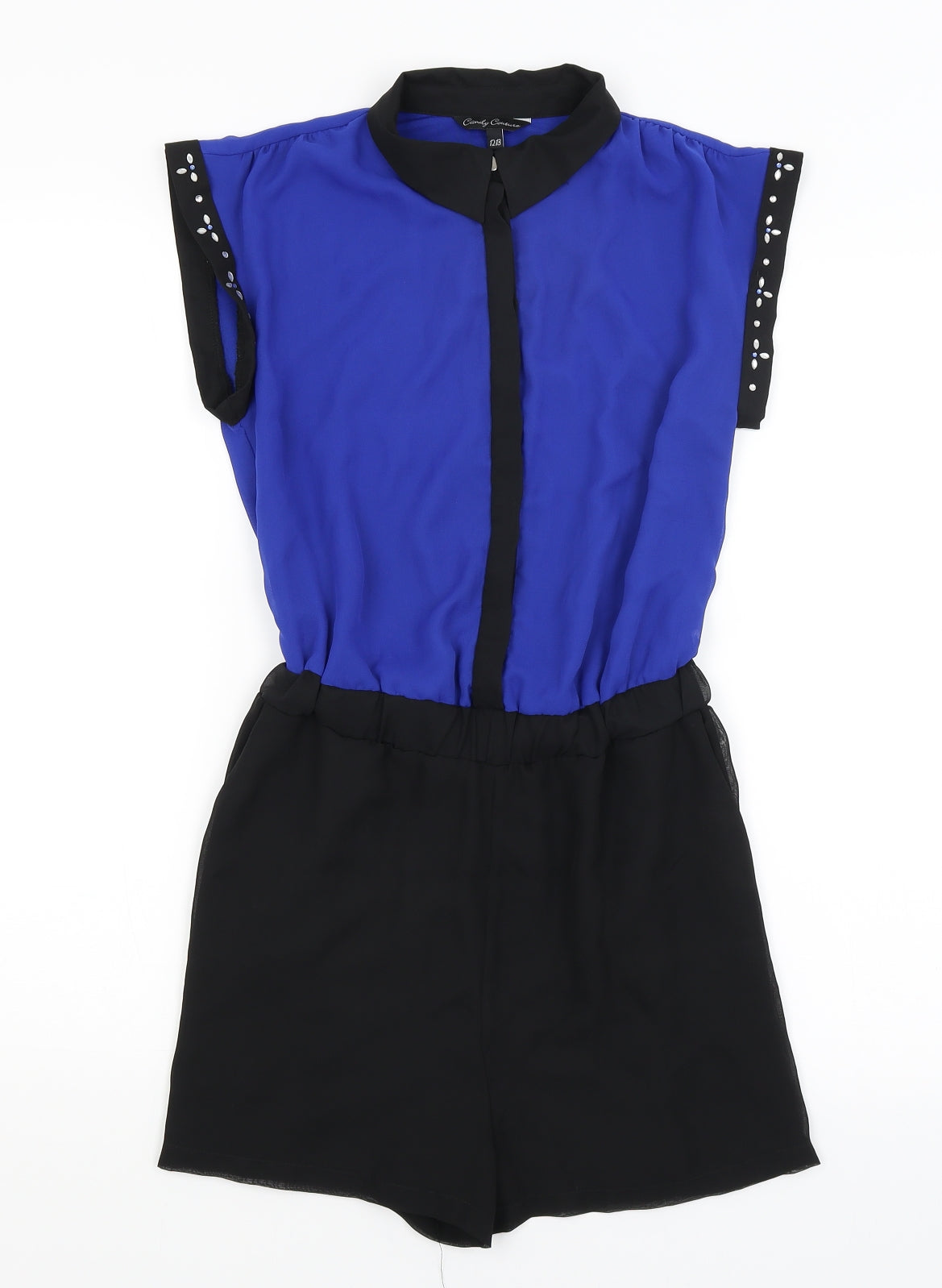 Candy Couture Girls Blue   Romper One-Piece Size 12-13 Years