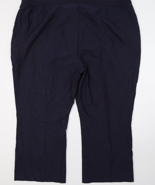 Agenda Womens Blue   Trousers  Size 52 in L29 in