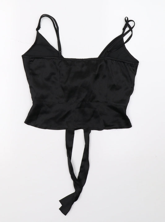 PRETTYLITTLETHING Womens Black   Basic T-Shirt Size 8