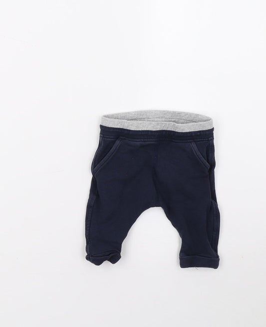 Marks and Spencer Boys Blue   Sweatpants Trousers Size 0-3 Months