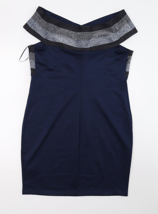 Body Flirt Womens Blue   A-Line  Size L