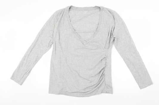 EAC Womens Grey   Basic Blouse Size XL