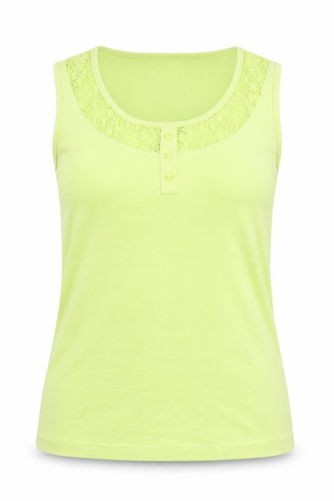 Bonmarché Womens Green Basic Tank Size S