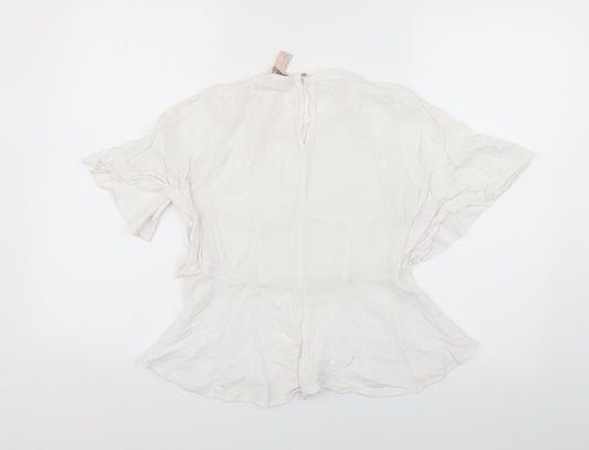 FOREVER 21 Womens White   Basic Blouse Size XS