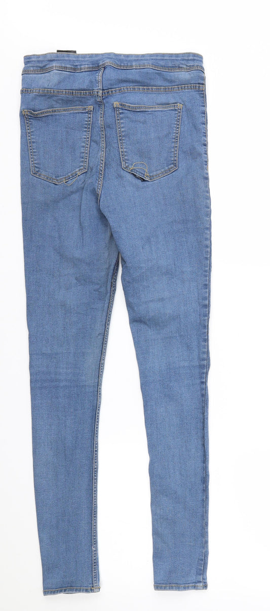 H&M Womens Blue  Denim Skinny Jeans Size 12 L26 in