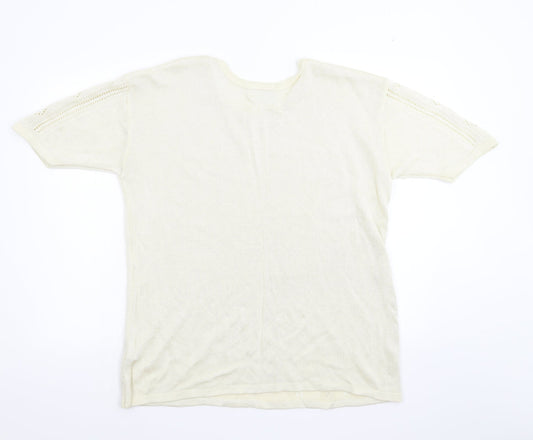 LC Womens Ivory  Knit Pullover Jumper Size 18