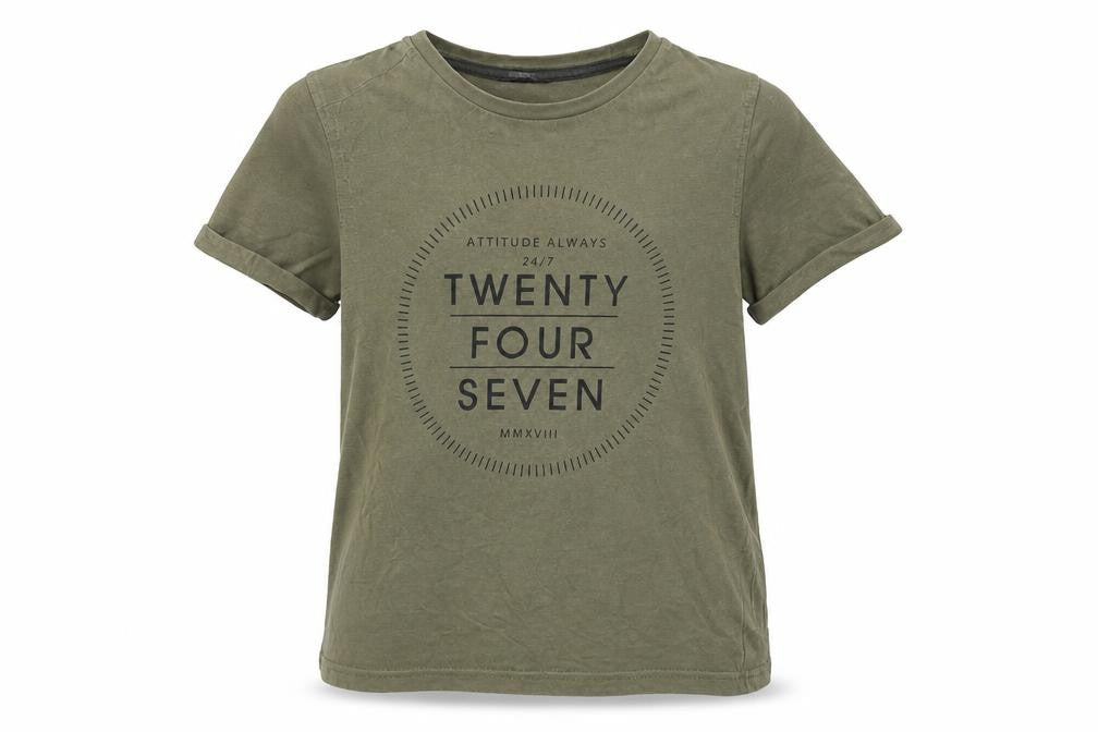 George Boys Green   Basic T-Shirt Size 6-7 Years  - Twenty four seven