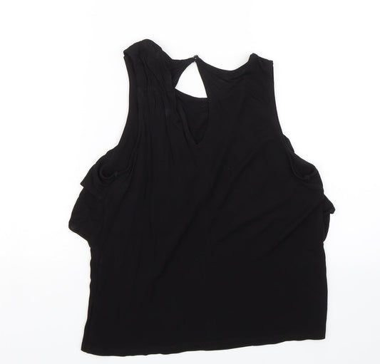 H&M Womens Black   Basic Blouse Size XS
