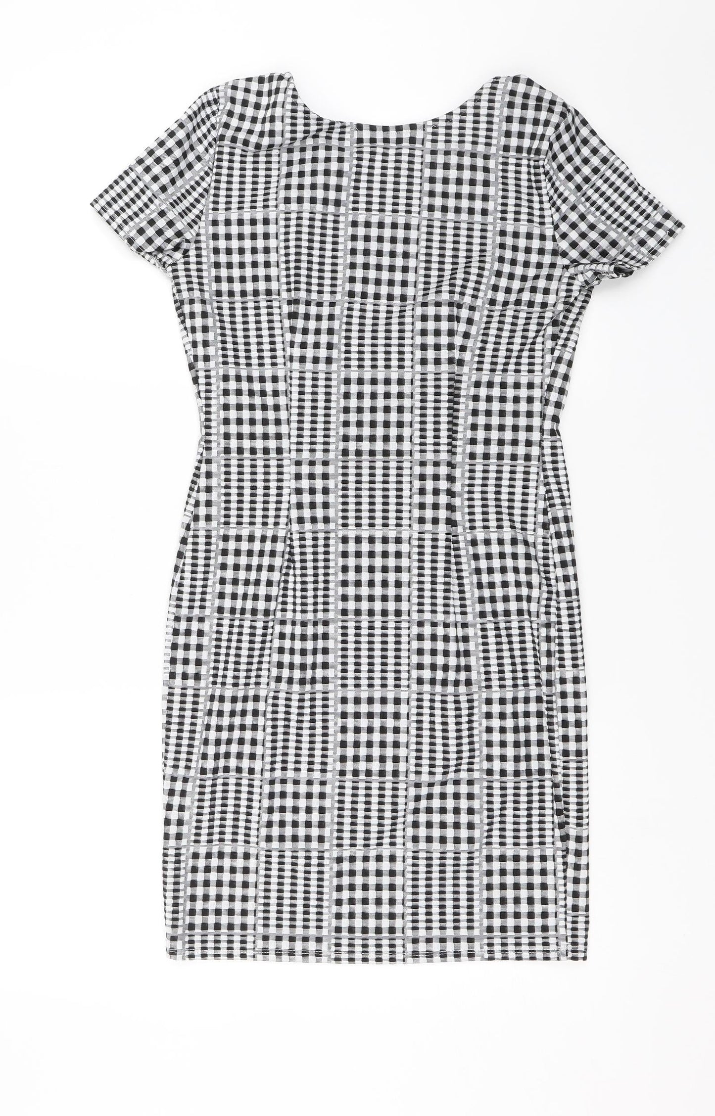 Select Womens Black Plaid  Shift  Size 10