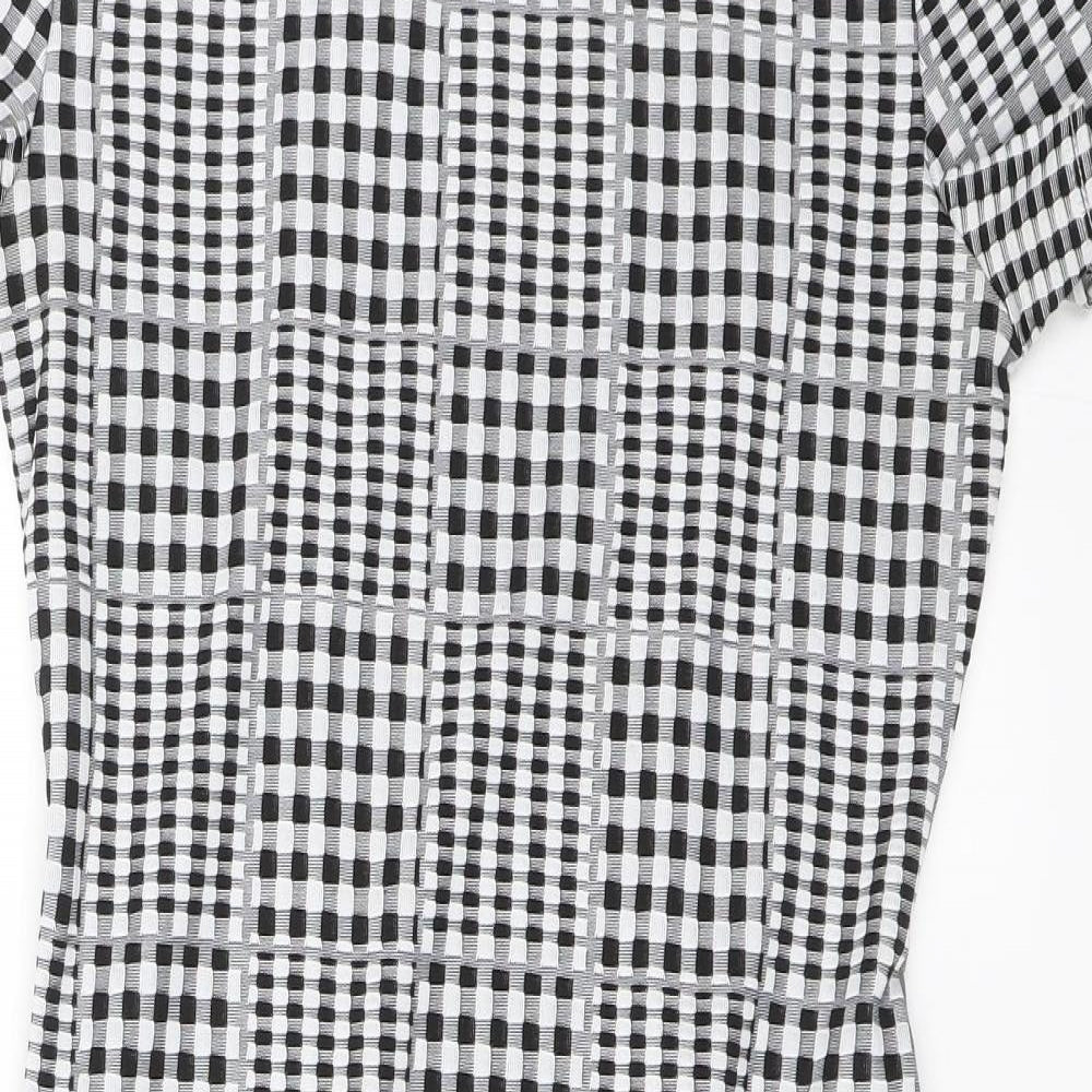 Select Womens Black Plaid  Shift  Size 10
