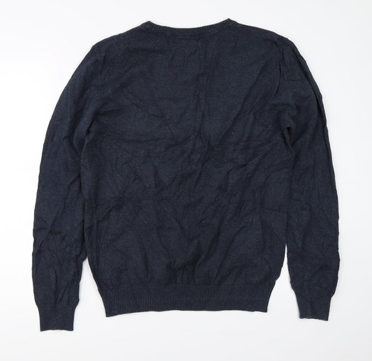 Cedar Wood State Mens Blue   Pullover Jumper Size M