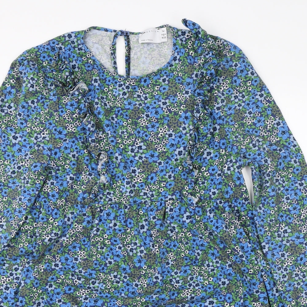 ASOS Womens Blue Floral  Shift  Size 12