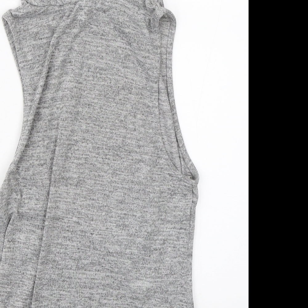 New Look Womens Grey   Basic Blouse Size 12