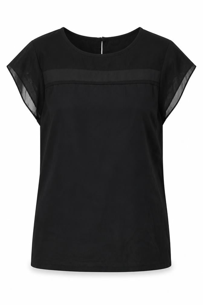Preworn Womens Black   Basic Blouse Size M