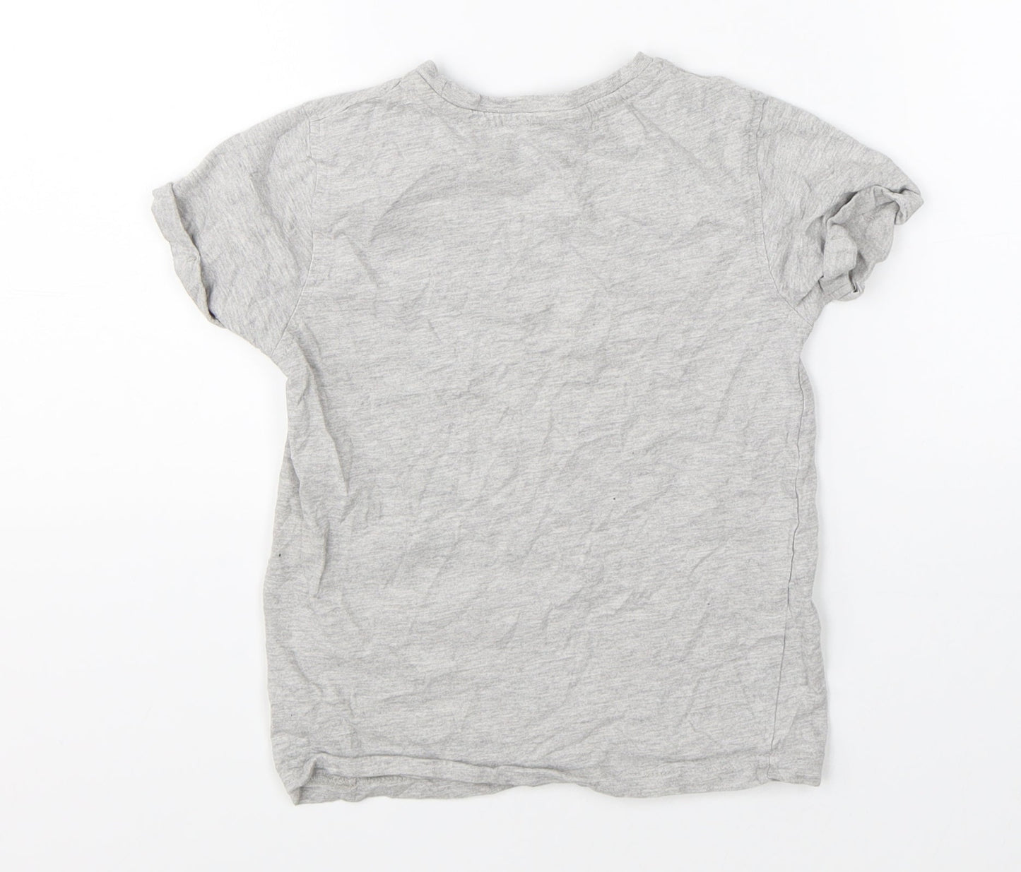 George Boys Grey   Basic T-Shirt Size 6-7 Years