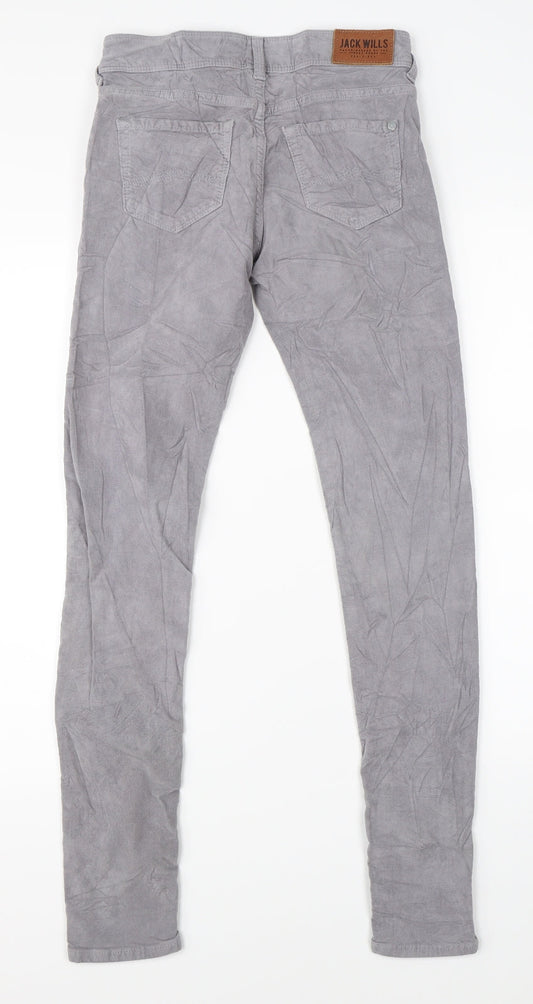 Jack Wills Mens Grey  Denim Straight Jeans Size 25 in L32 in