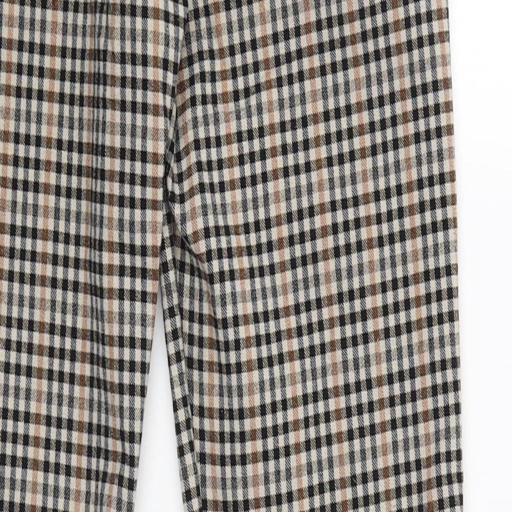 Preworn Womens Beige Check  Capri Trousers Size XL L28 in
