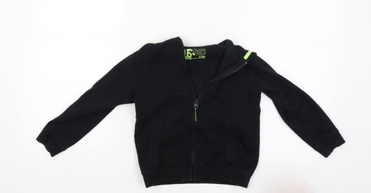 US Athletic Boys Black   Full Zip Hoodie Size 5 Years