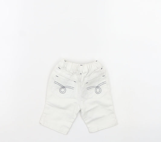 Early days Baby White  Denim Cropped Trousers Size 0-3 Months