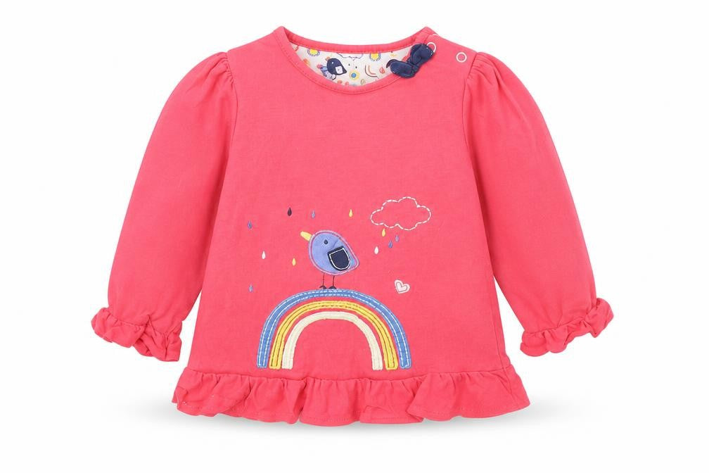 TU Girls Red   Tunic Jumper Size 9-12 Months