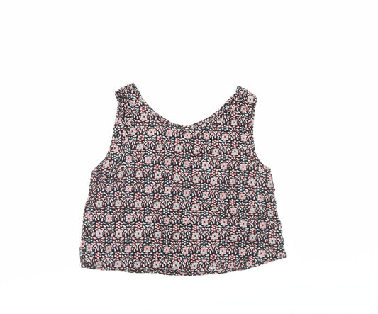 Select Womens Multicoloured   Cropped Blouse Size 10