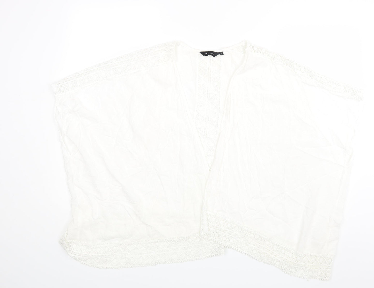 New Look Womens White   Cape Jumper Size 12