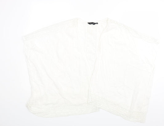 New Look Womens White   Cape Jumper Size 12