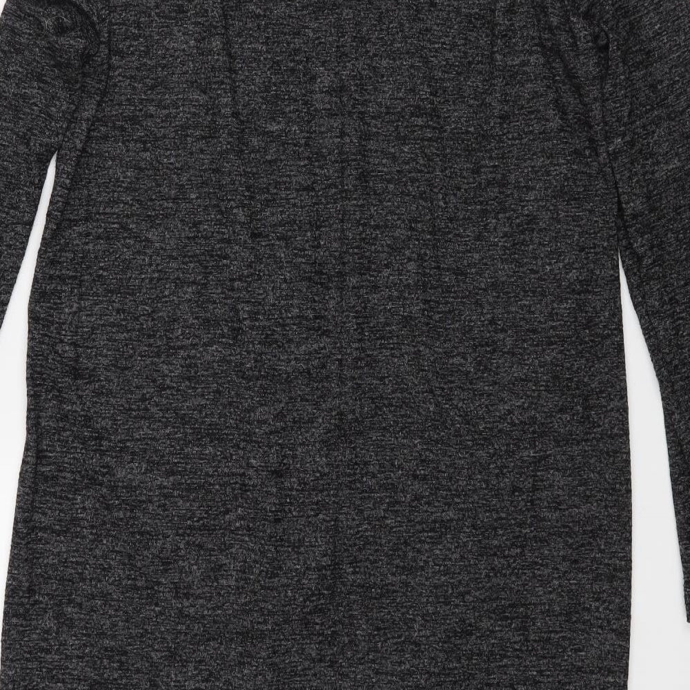 M&S Womens Grey   Wrap Jumper Size M