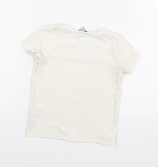 Primark Girls White   Basic T-Shirt Size 2 Years