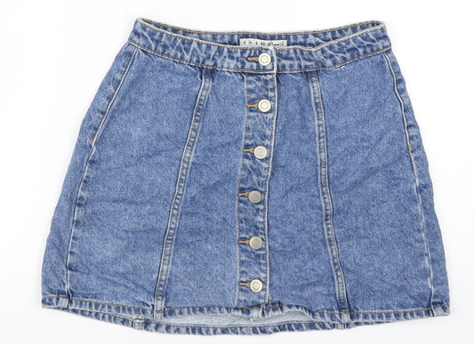 Denim Co Womens Blue  Denim A-Line Skirt Size 8