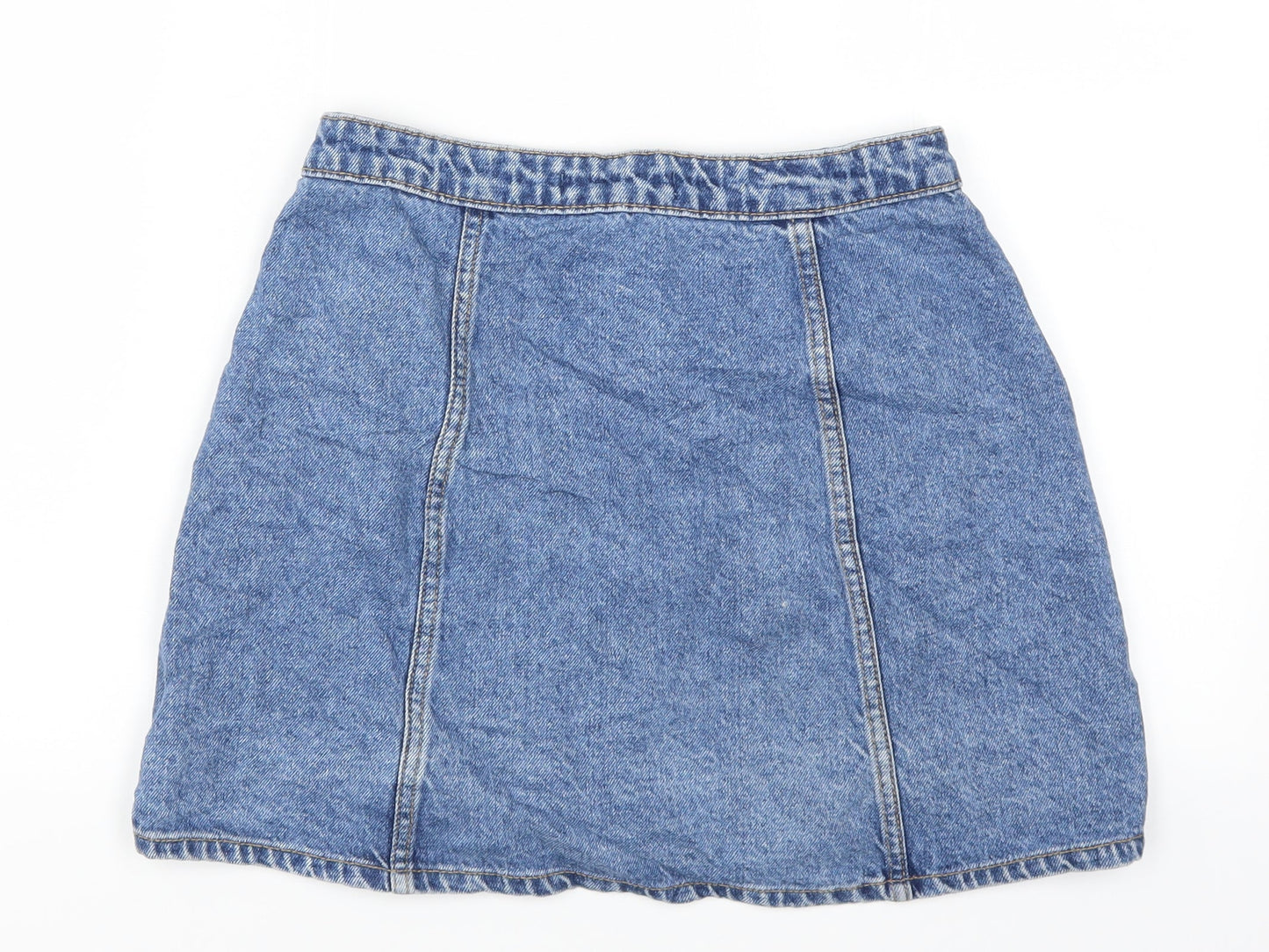 Denim Co Womens Blue  Denim A-Line Skirt Size 8