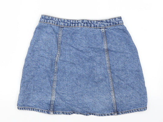 Denim Co Womens Blue  Denim A-Line Skirt Size 8