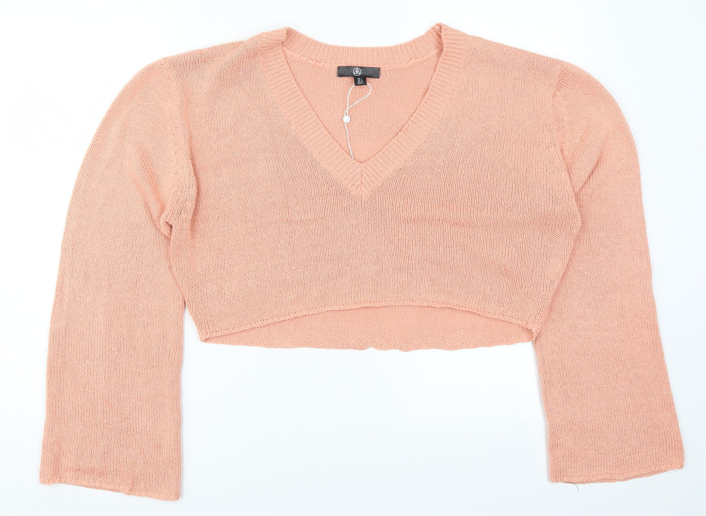 Missguided Womens Pink  Knit Pullover Jumper Size L