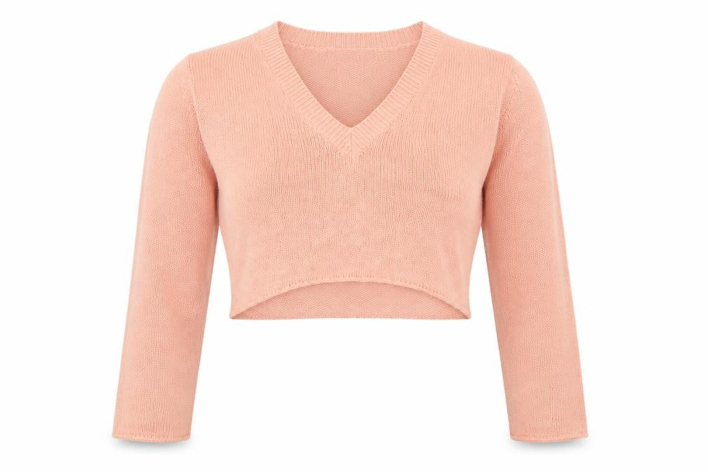Front view of Missguided women’s pink knit jumper, size L