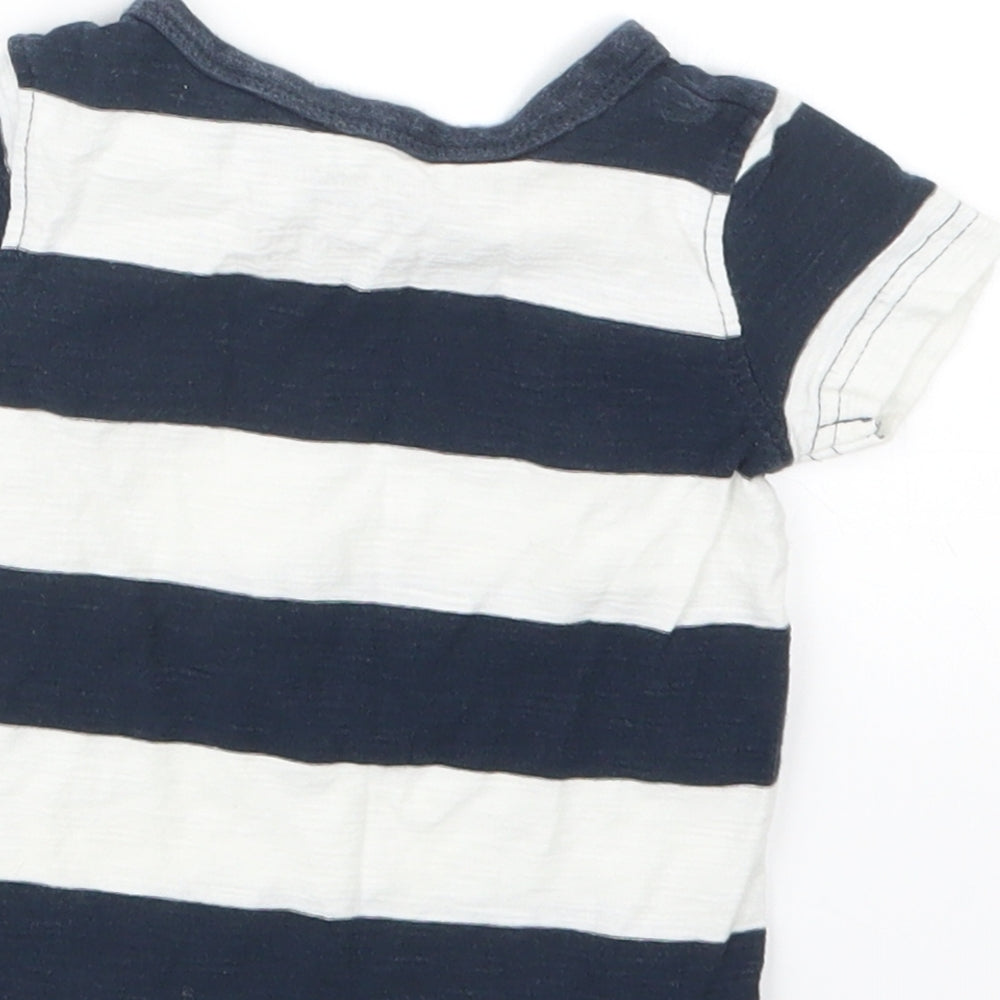 NEXT Boys Blue Striped  Basic T-Shirt Size 3-6 Months