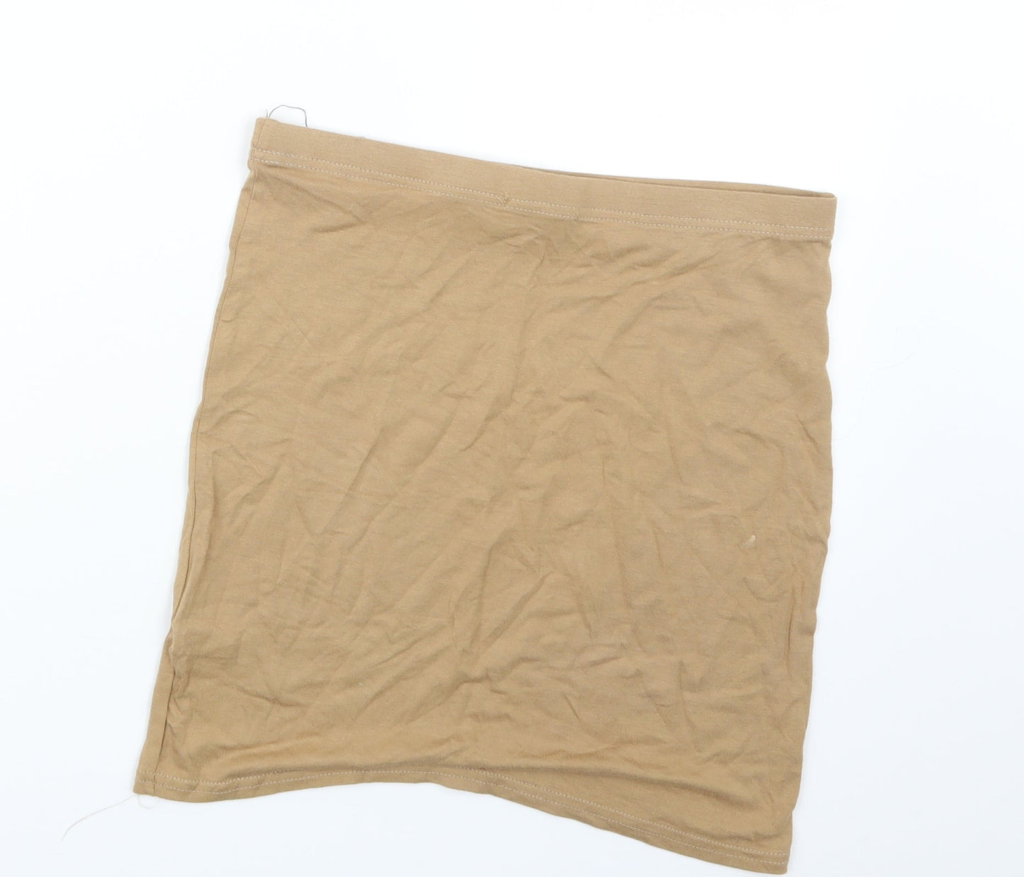 PRETTYLITTLETHING Womens Beige   Straight & Pencil Skirt Size 10