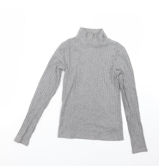 Topshop Womens Grey   Basic T-Shirt Size 8